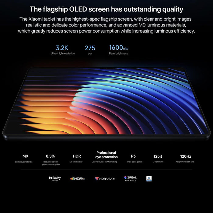 Xiaomi Pad 7 Ultra 14 Inch Soft Light Screen 16Gb+1Tb Hyperos 2 Xring O1 3Nm Deca Core Cpu