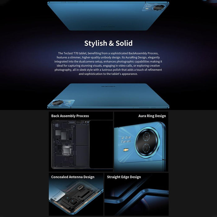 Teclast T70 4G Lte Tablet Pc 8Gb+256Gb 14 Inch Android 14 Mediatek Helio G99 Octa Core Support Dual Sim