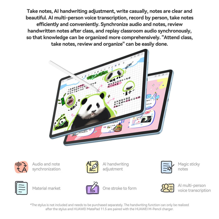 Huawei Matepad 11.5 2024 Wifi 120Hz Harmonyos 4.2 Histen 9.0 Hisilicon Kirin 8000