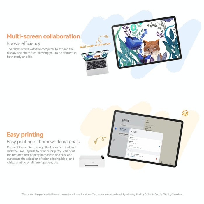 Huawei Matepad 11.5 2024 Wifi Soft Light Screen 8Gb+256Gb 120Hz Harmonyos 4.2 Histen 9.0 Hisilicon Kirin 8000 Grey