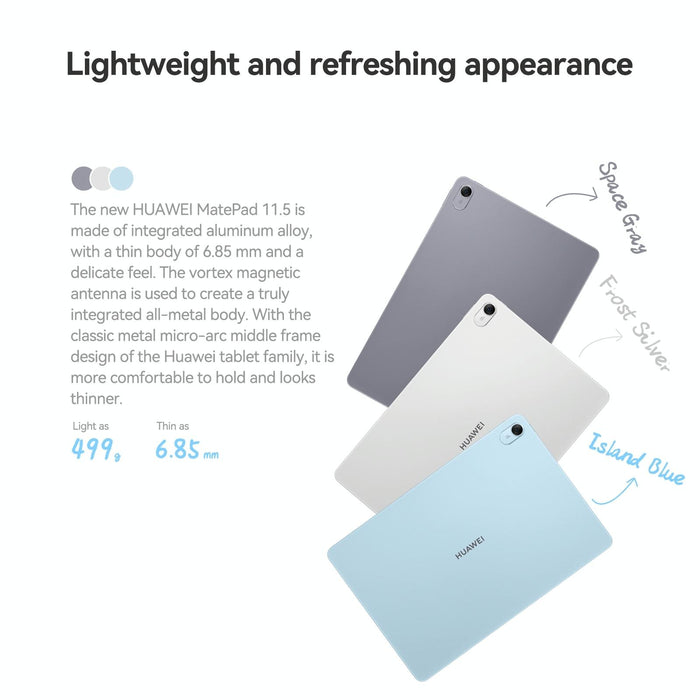 Huawei Matepad 11.5 2024 Wifi Soft Light Screen 8Gb+256Gb 120Hz Harmonyos 4.2 Histen 9.0 Hisilicon Kirin 8000 Grey