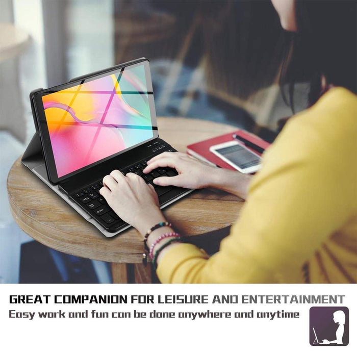 2 In 1 Removable Bluetooth Keyboard + Protective Leather Tablet Case With Holder For Lenovo Tab P11 Pro