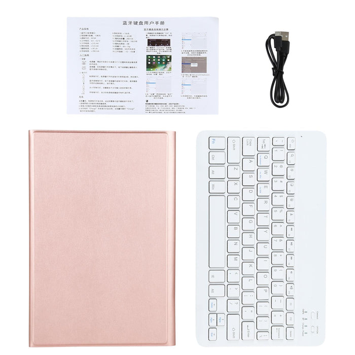 2 In 1 Removable Bluetooth Keyboard + Protective Leather Tablet Case With Holder For Lenovo Tab P11 Pro