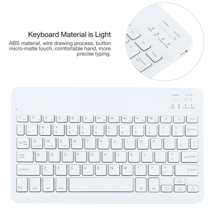 2 In 1 Removable Bluetooth Keyboard + Protective Leather Tablet Case With Holder For Lenovo Tab P11 Pro