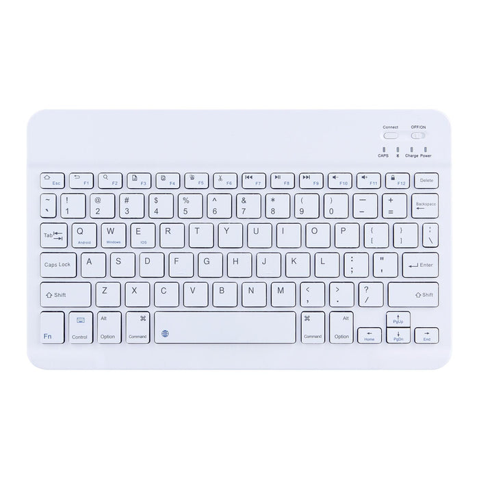 2 In 1 Removable Bluetooth Keyboard + Protective Leather Tablet Case With Holder For Lenovo Tab M10 Fhd Rel