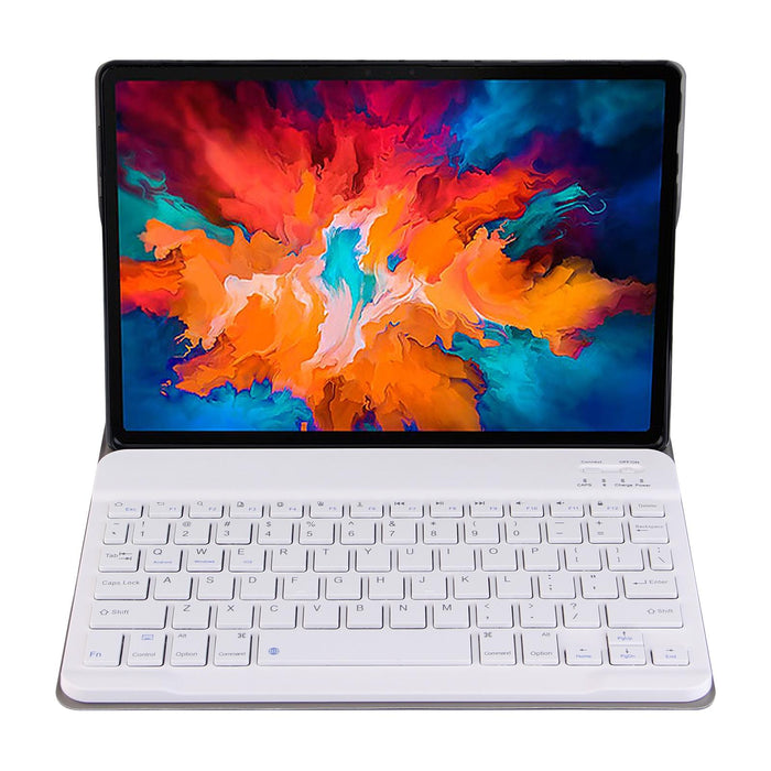 2 In 1 Removable Bluetooth Keyboard + Protective Leather Tablet Case With Holder For Lenovo Tab M10 Fhd Rel
