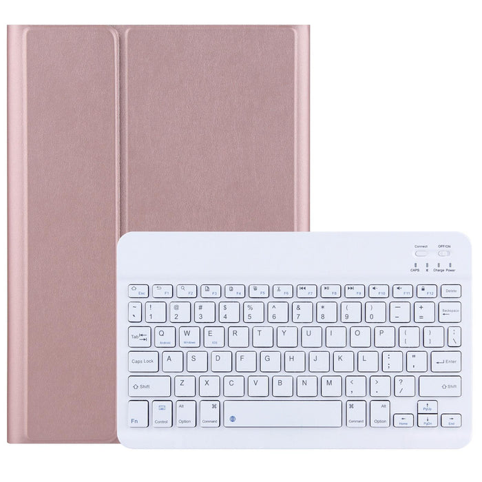 2 In 1 Removable Bluetooth Keyboard + Protective Leather Tablet Case With Holder For Lenovo Tab M10 Fhd Rel