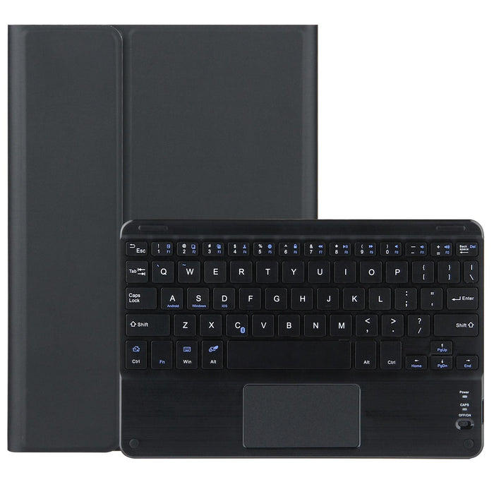 2 In 1 Removable Bluetooth Keyboard + Protective Leather Tablet Case With Touchpad & Holder For Lenovo Tab M10 Fhd Rel