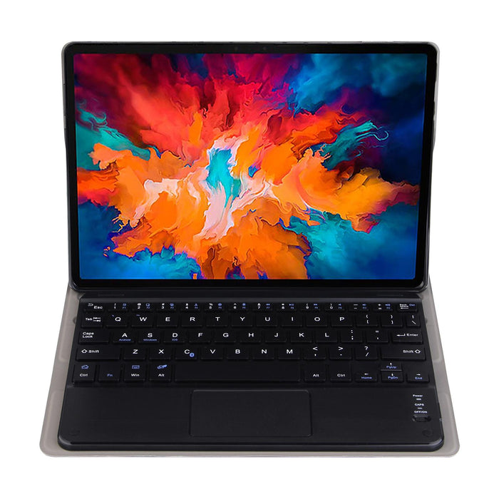 2 In 1 Removable Bluetooth Keyboard + Protective Leather Tablet Case With Touchpad & Holder For Lenovo Tab M10 Fhd Rel