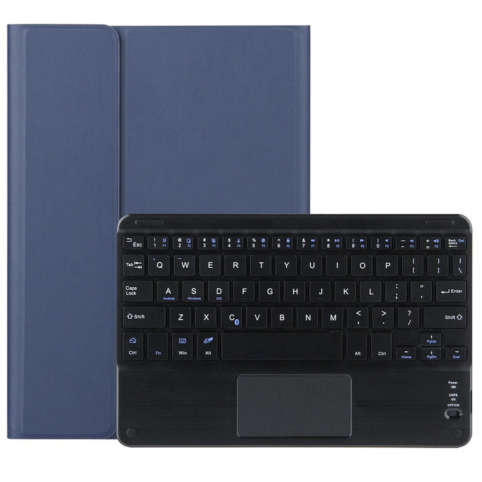 2 In 1 Removable Bluetooth Keyboard + Protective Leather Tablet Case With Touchpad & Holder For Lenovo Tab M10 Fhd Rel