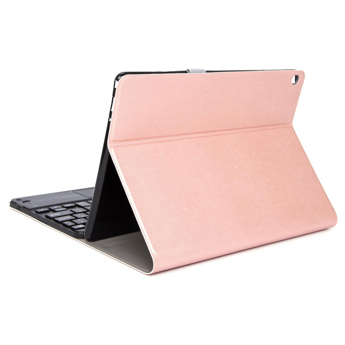 2 In 1 Removable Bluetooth Keyboard + Protective Leather Tablet Case With Touchpad & Holder For Lenovo Tab M10 Fhd Rel