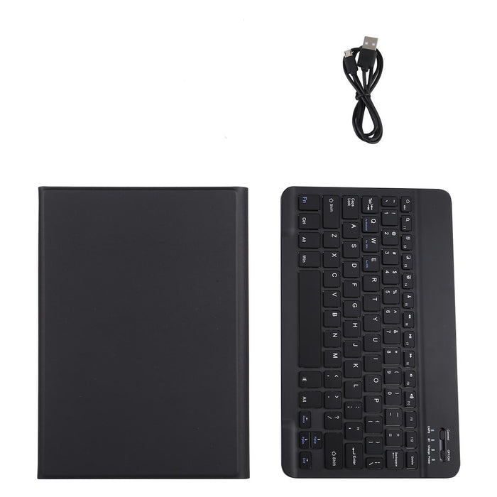 2 In 1 Removable Bluetooth Keyboard + Protective Leather Tablet Case With Holder For Lenovo M10 Fhd Plus 10.3 Inch