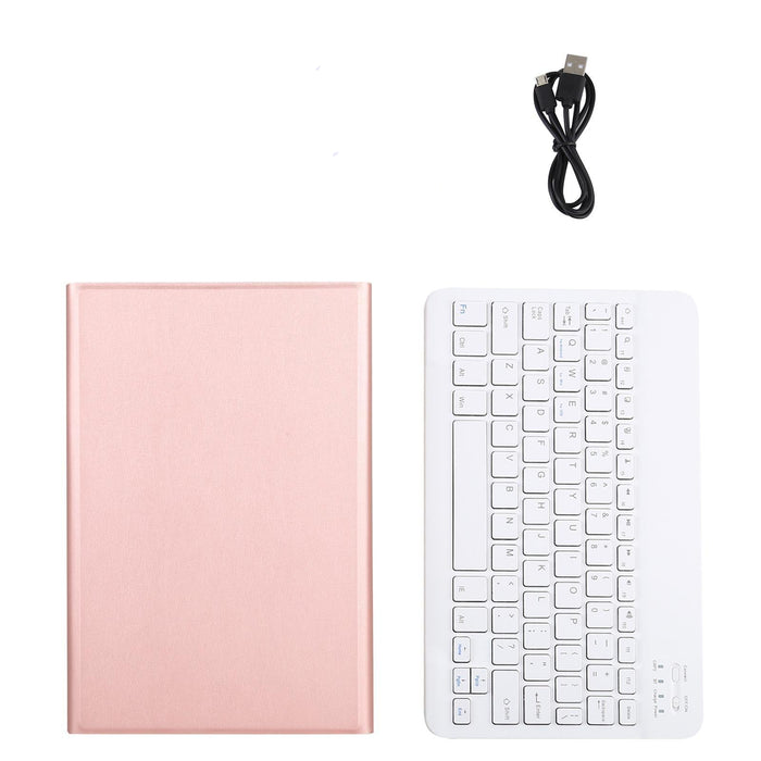2 In 1 Removable Bluetooth Keyboard + Protective Leather Tablet Case With Holder For Lenovo M10 Fhd Plus 10.3 Inch