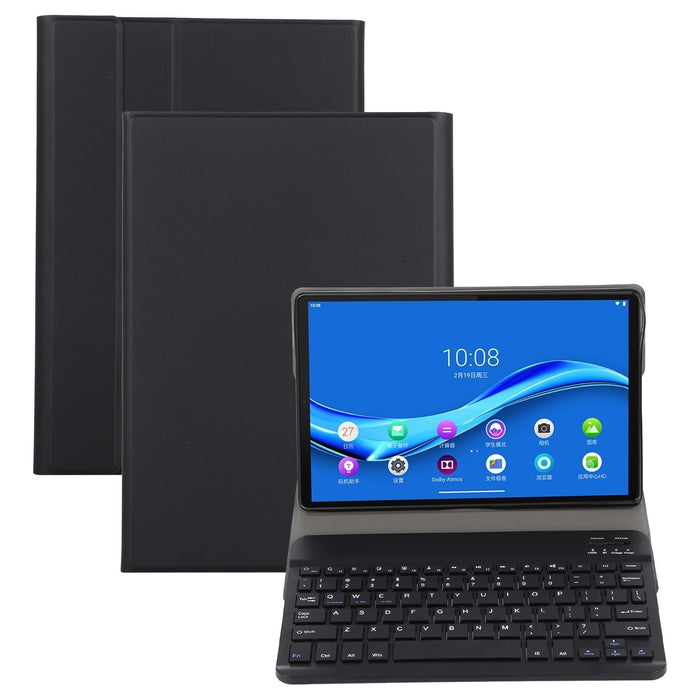 2 In 1 Removable Bluetooth Keyboard + Protective Leather Tablet Case With Holder For Lenovo M10 Fhd Rel Tb-X605Fc / Lc