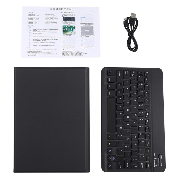 2 In 1 Removable Bluetooth Keyboard + Protective Leather Tablet Case With Holder For Lenovo M10 Fhd Rel Tb-X605Fc / Lc