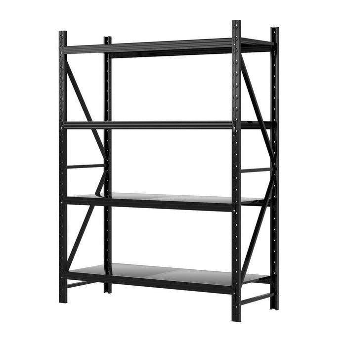 2Mx1.5M Garage Shelving Warehouse Rack Black