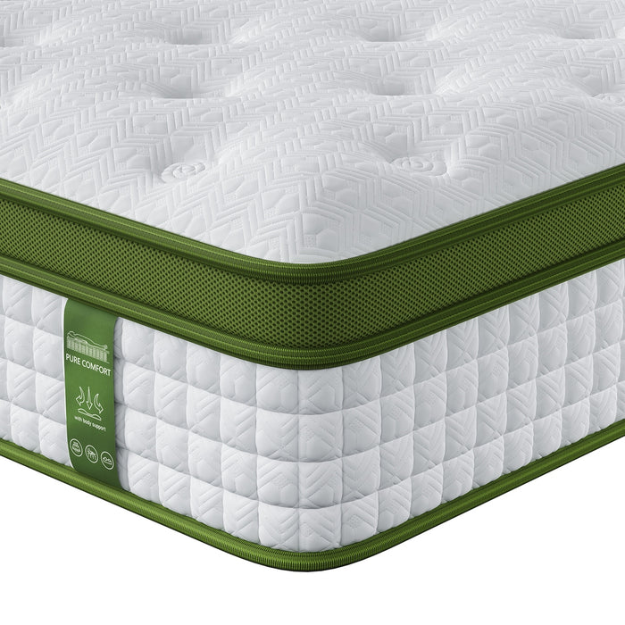 Queen Mattress 30Cm Medium Firm Hybrid Mattress For Pressure Relief Motion Isolation