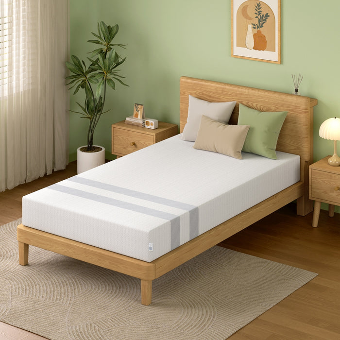Single Memory Foam Mattress 25Cm Cooling Gel Foam Mattress In A Box Medium Feel