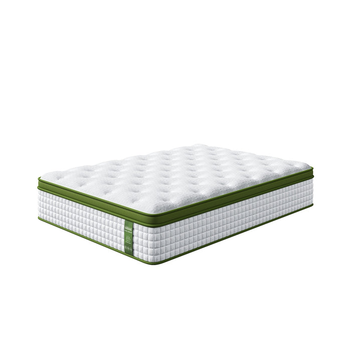 Double Mattress 34Cm Medium Hybrid Mattress For Pressure Relief Motion Isolation