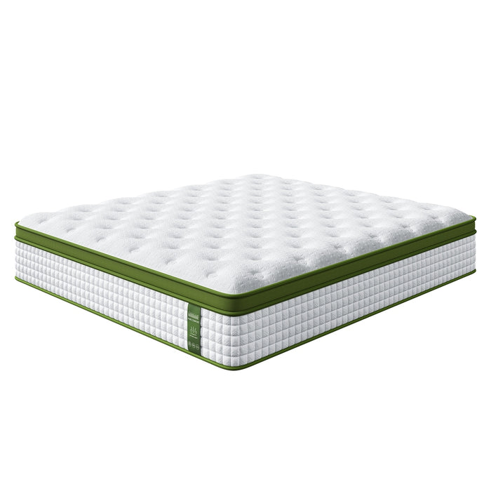 King Mattress 34Cm Medium Hybrid Mattress For Pressure Relief Motion Isolation