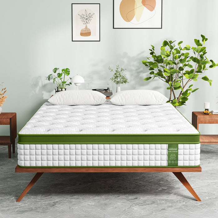 King Mattress 34Cm Medium Hybrid Mattress For Pressure Relief Motion Isolation