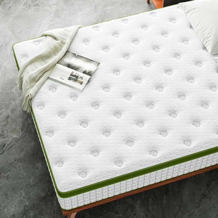 King Mattress 34Cm Medium Hybrid Mattress For Pressure Relief Motion Isolation