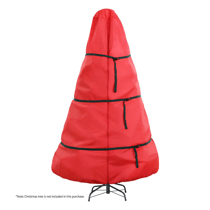 Christmas Tree Storage Bag Fits Up To 8Ft Tree Xmas Bag Zipper Red