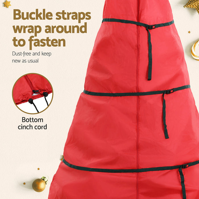 Christmas Tree Storage Bag Fits Up To 8Ft Tree Xmas Bag Zipper Red