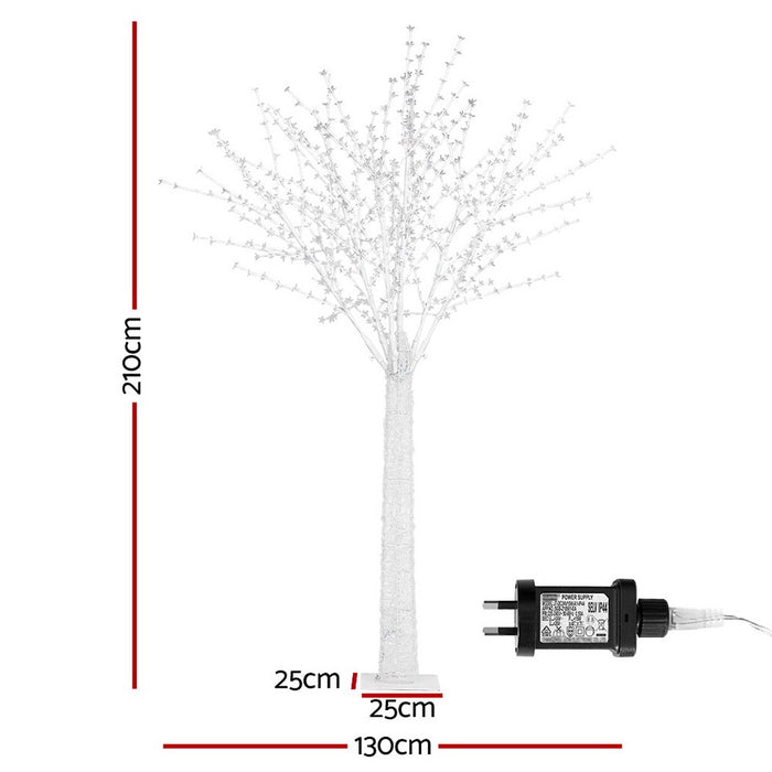 Christmas Tree 2.1M 780 Led Lights Cherry Blossom Trees Xmas Decor