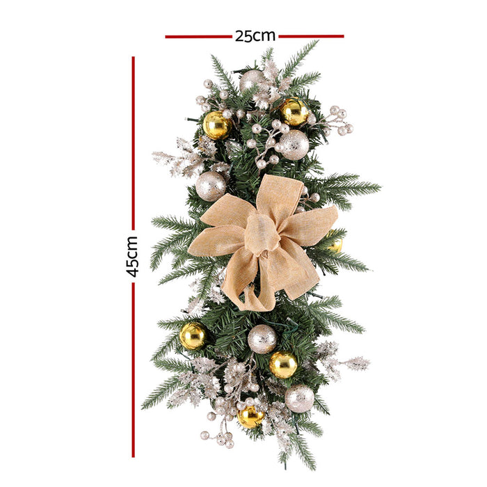 Hanging Christmas Garland 45Cm Staircase Door Party Decor