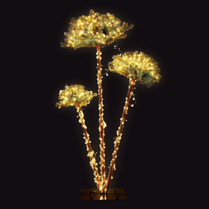 Christmas Tree 3-In-1 Led Xmas Palm Tree Party Decor 1.2 / 1.5 / 1.8M
