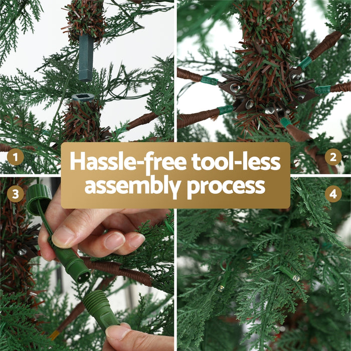 Christmas Tree 1.5M Led Xmas Tree Sparse 263 Tips Party Decoration