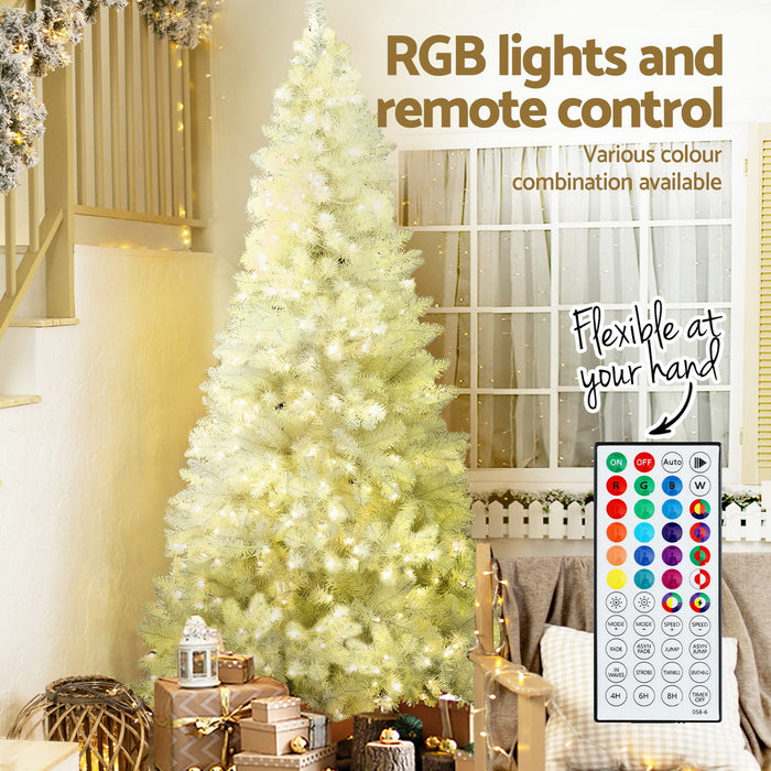 Christmas Tree 2.1M Rgb Remote Xmas Party Decorations 1310 Tips