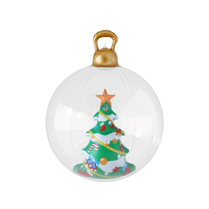 Christmas Inflatable Ball 60Cm Tree Decoration Giant Bauble Clear