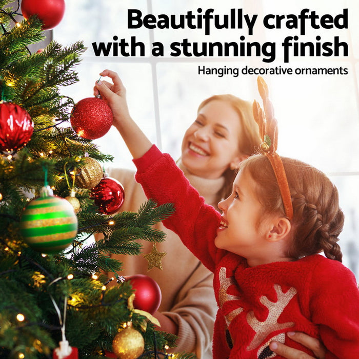 155Pcs Christmas Tree Decorations Set Baubles Ornaments Party