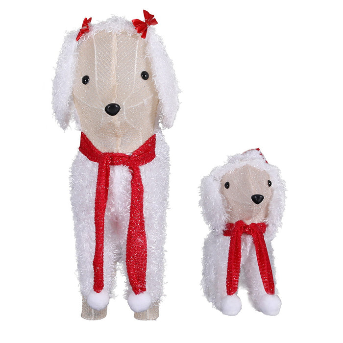 Jollys Christmas Lights 60 Led Fairy Light 2pcs Dog Decorations Set