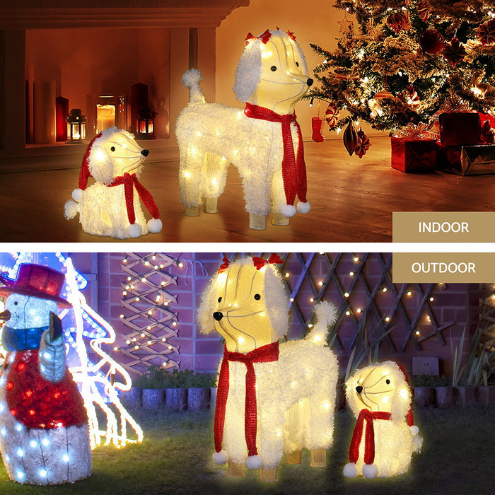 Jollys Christmas Lights 60 Led Fairy Light 2pcs Dog Decorations Set
