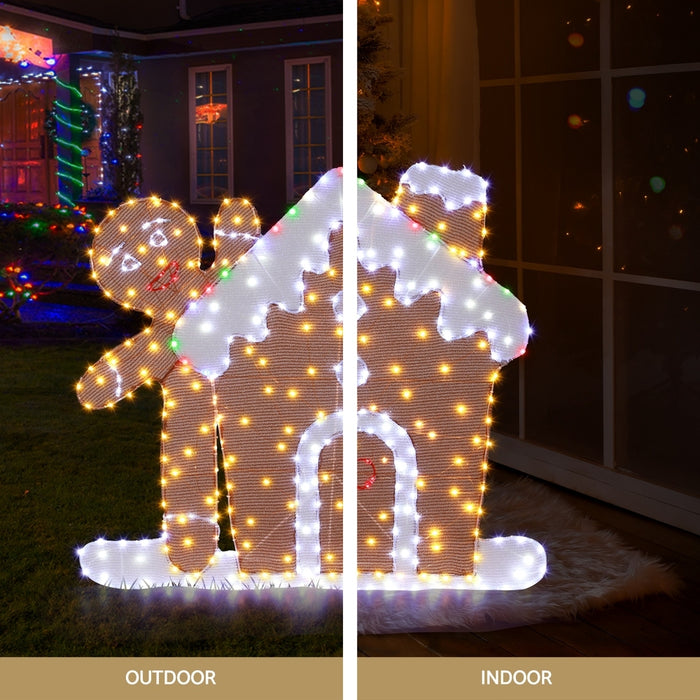 Christmas Lights Gingerbread Motif 330 Led Fairy Light Decoration