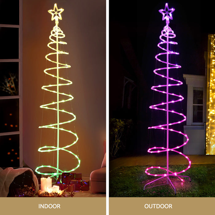 Christmas Tree 1.8M 100 Rgb Led Rope Lights Xmas Trees Decoration
