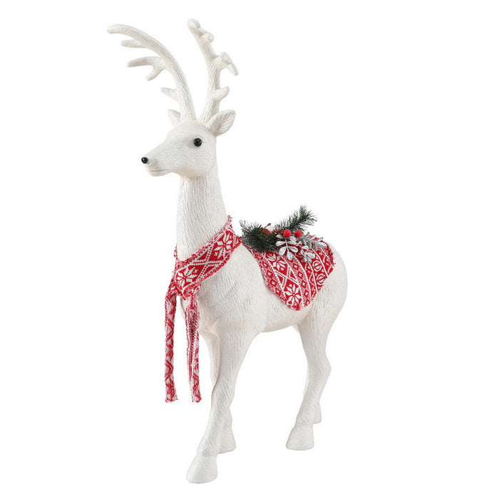 Christmas Reindeer 80Cm Glitter Deer Ornaments Party Decorations