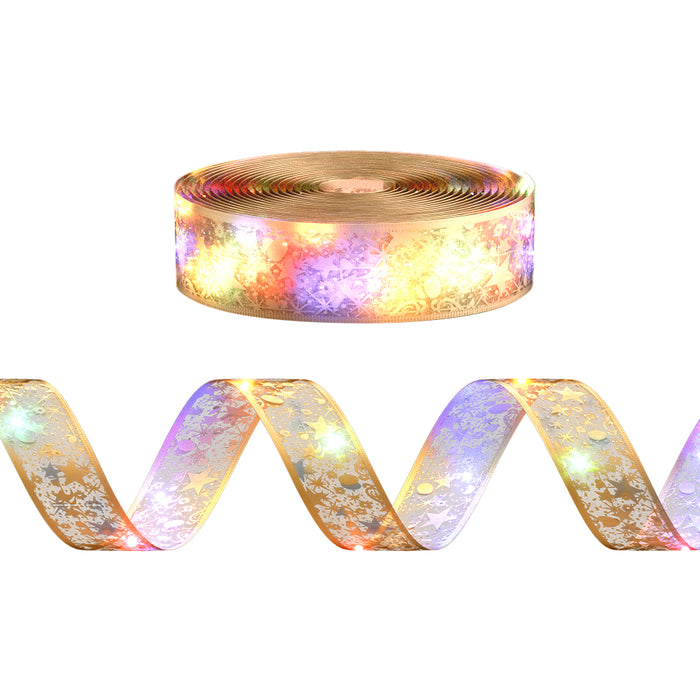 20M Christmas Lights Fairy Ribbon Light 200 Led Xmas Decor Golden