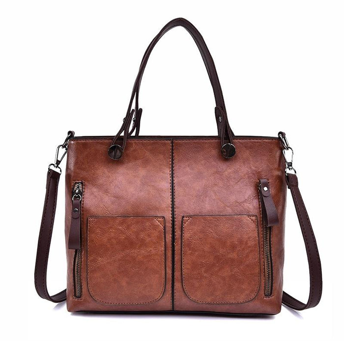 Stylish Brown Pu Shoulder Bag For Women