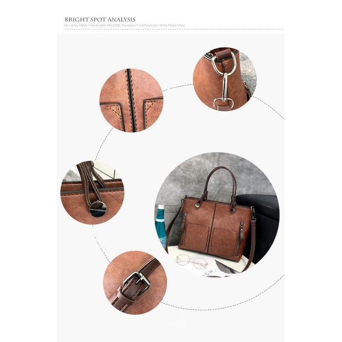 Stylish Brown Pu Shoulder Bag For Women