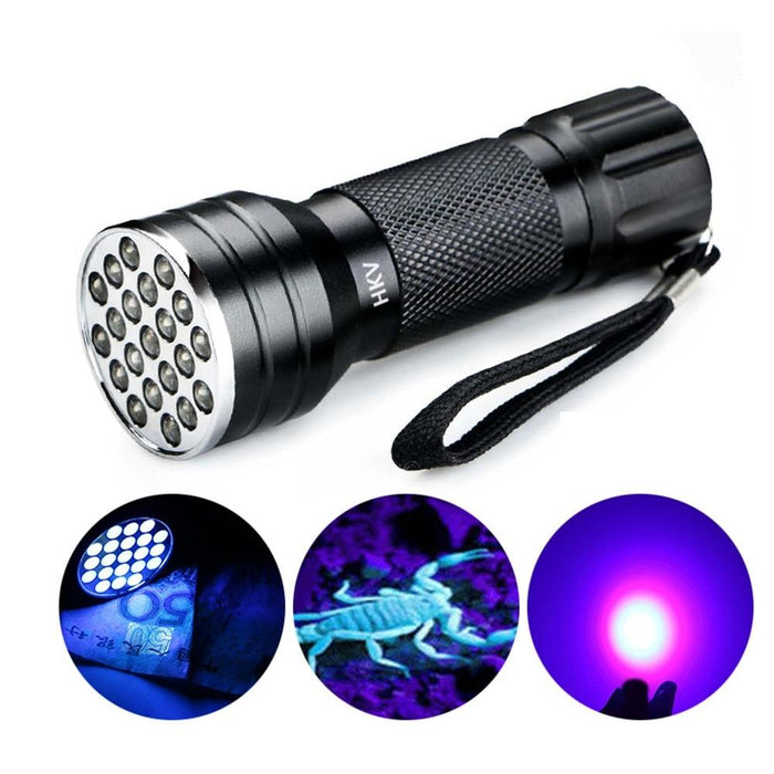 21 Led Uv Torch For Pet Stains & Urine Detection