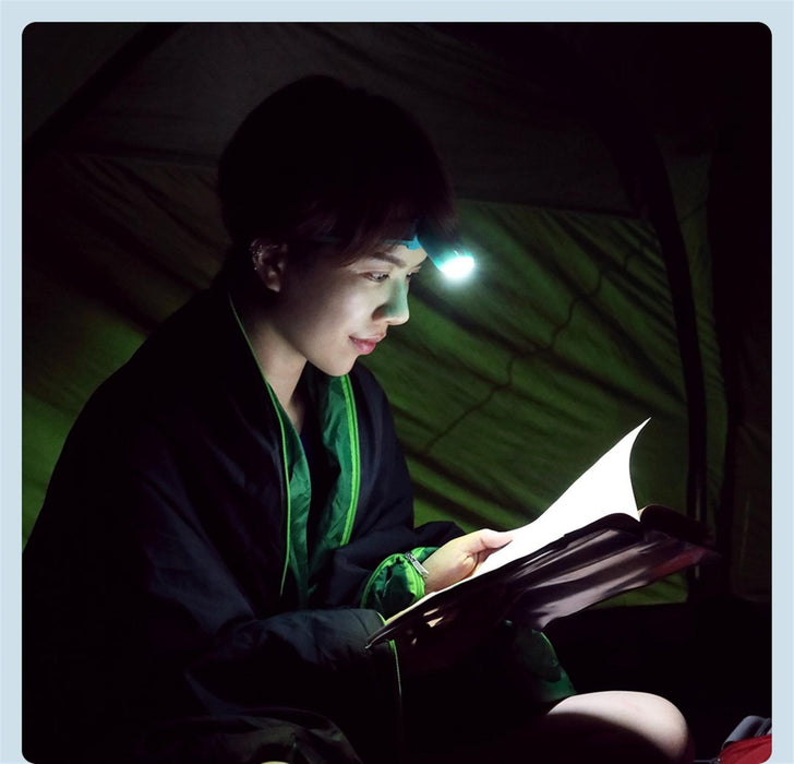 Cob Headlight For Camping & Biking 170Lm Rotatable Antibacterial Belt