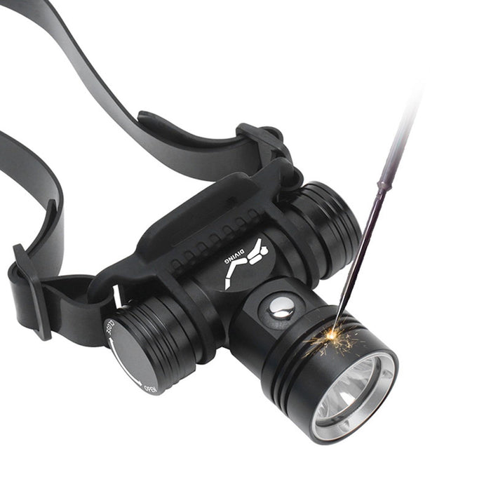 60M Underwater Video Fill-Up Diving Flashlight