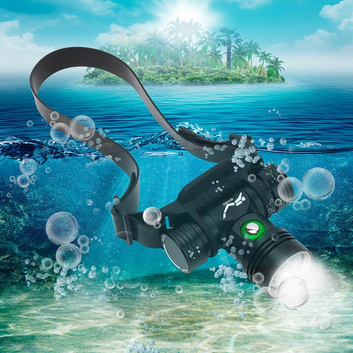 60M Underwater Video Fill-Up Diving Flashlight