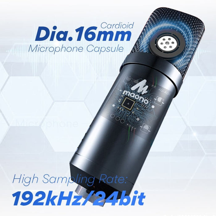 A04h Usb Microphone With Studio Headphone Set 192khz 24bit