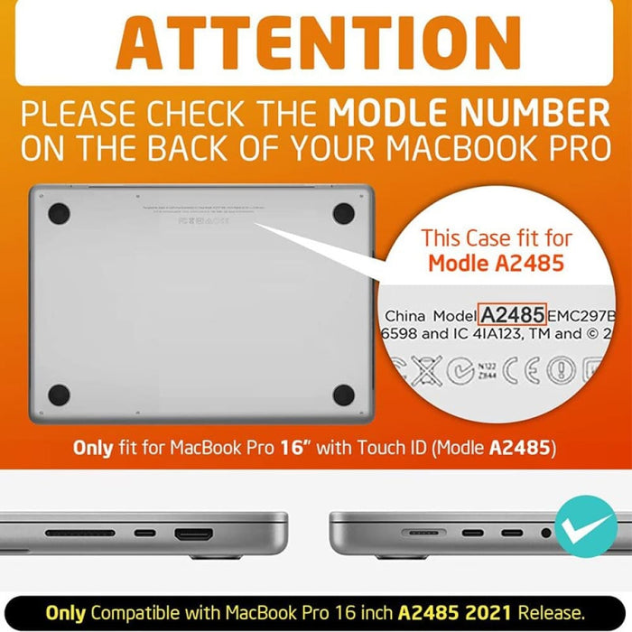 A2485 M1 Pro Max Hard Shell Protective Cover Case