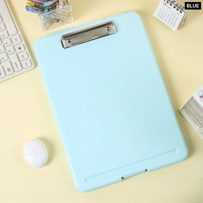 A4 File Storage Box With Writing Board Folder Clip